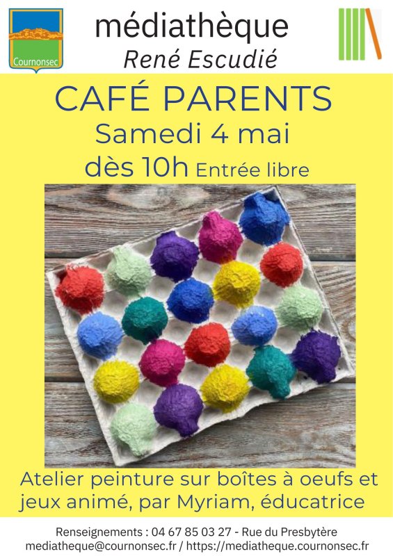 Café parents samedi 4 mai 10h
